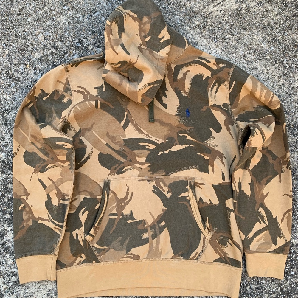 CAMO POLO RALPH LAUREN HOODIE (SZ L)